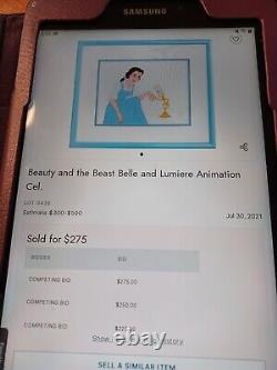 Authentic Disney Beauty And The Beast Limited Edition Serigraph Cel