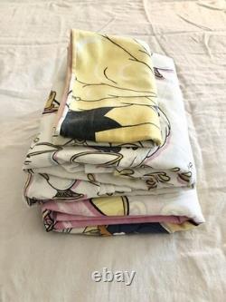 BEAUTY AND THE BEAST 90s Twin Comforter & Sheet Set 4pc Vintage Disney Bedding