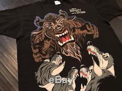 BEAUTY AND THE BEAST DISNEY Shirt XL vtg rap lion king fog aladdin tour movie