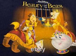 BEAUTY AND THE BEAST rare vintage Special Edition promo shirt XL Wat Disney 2002