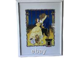 BEAUTY & THE BEAST DISNEY LITHOGRAPH 35MM FILM CELL PRINT #612/2500 18x22 E41