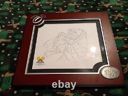 BEAUTY & The BEAST Sketch ANIMATOR MARKED 16x14 Walt Disney World RARE