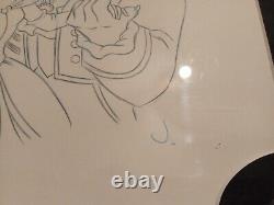 BEAUTY & The BEAST Sketch ANIMATOR MARKED 16x14 Walt Disney World RARE