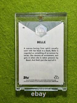 BELLE Disney 100 PINK REFRACTOR CARD # /399 SP 2023 Topps Chrome Beauty & Beast
