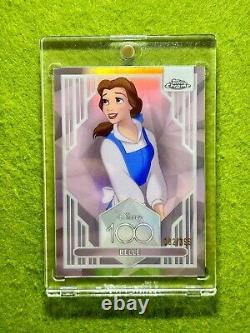 BELLE Disney 100 PINK REFRACTOR CARD # /399 SP 2023 Topps Chrome Beauty & Beast