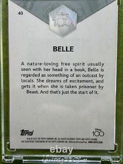 BELLE Disney 100 PINK REFRACTOR CARD # /399 SP 2023 Topps Chrome Beauty & Beast