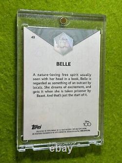 BELLE Disney 100 PINK REFRACTOR CARD # /399 SP 2023 Topps Chrome Beauty & Beast