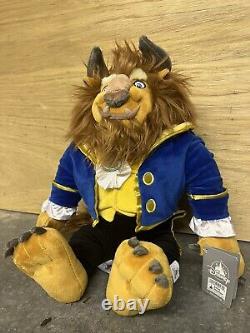 BNWT Disney Parks Beauty And The Beast 18 Belle And 22 Beast Plushes