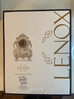BRAND NEW Disney Lenox Cogsworth Clock Beauty and the Beast Figurine In Box