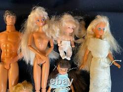 Barbie dolls and misc. Dolls Skipper, Jazzie, Disney's Beast 9 modern dolls