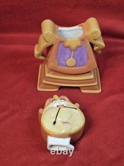 Beauty And The Beast 10th Anniversary 5 Piece Tea Set Cogsworth Chip Potts