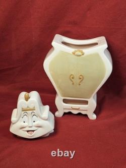 Beauty And The Beast 10th Anniversary 5 Piece Tea Set Cogsworth Chip Potts