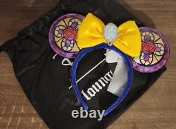 Beauty And The Beast Belle Stained Glass Loungefly Ears Limited Edition
