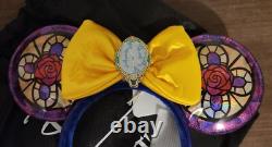 Beauty And The Beast Belle Stained Glass Loungefly Ears Limited Edition