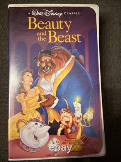 Beauty And The Beast Disney Classic VHS RARE Black Diamond