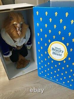 Beauty And The Beast Doll Vintage In Box With Doll Stand Dakin