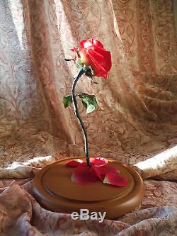 Beauty And The Beast Enchanted Rose Disney Fairy Tale Inspired Belle Glass Dome