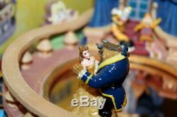 Beauty And The Beast Ice Skating Musical Figurine 1991 Disney music box