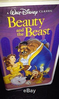 Beauty And The Beast Rare Black Diamond Walt Disney 1992 Classic VHS