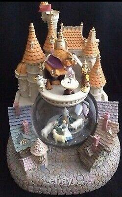 Beauty And The Beast The Village Snow Globe MINT IN BOX! -No Reserve