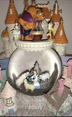 Beauty And The Beast The Village Snow Globe MINT IN BOX! -No Reserve