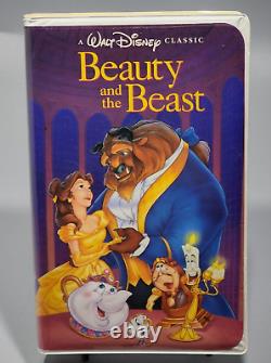 Beauty And The Beast VHS Walt Disney Classic Blk Diamond Movie Rare