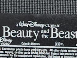 Beauty And The Beast VHS Walt Disney Classic Blk Diamond Movie Rare