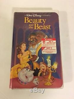 Beauty And The Beast Vhs 1992 Disney Black Diamond Factory Sealed New Deadstock