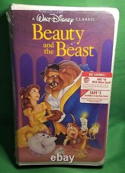 Beauty And The Beast Vhs 1992 Unopened Black Diamond Rare Disney New Omg Edition