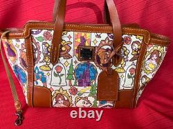 Beauty & The Beast Disney Dooney & Bourke Satchel Purse Rare