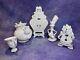 Beauty & The Beast Tea Set 10th Anniv. Limited Edition Rare Never Used White