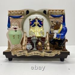 Beauty and Beast Snow Globe Music Box Disney Theme Parks
