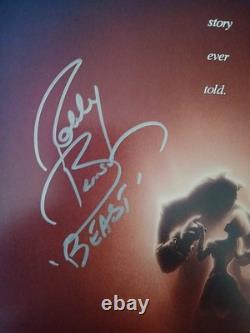 Beauty and The Beast Cast x 4 Signed 11x17 Walt Disney Poster Becket LOA