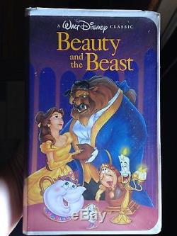 Beauty and The Beast VHS 1992 Walt Disney's Black Diamond Classic
