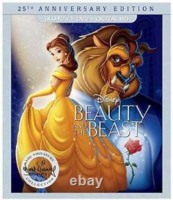 Beauty and the Beast 25th Anniversary Edition BD+DVD+DIGITAL H VERY GOOD