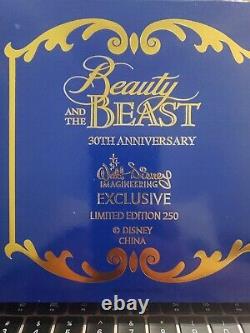 Beauty and the Beast 30th Jumbo Pin Disney Destination D23 LE 250 WDI, MOG