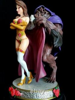 Beauty and the Beast Big Fig 1/4 Scale CUSTOM Statue DISNEY- LIMITED OF 26 RARE