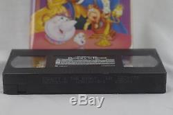 Beauty and the Beast Disney Black Diamond Classic VHS First Print Dated 06-17-92