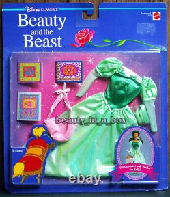 Beauty and the Beast Doll Disney Classics Belle Library Fashion Dinner Set Lot 3