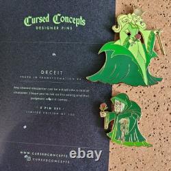 Beauty and the Beast Enchantress LE 100 Deceit 2 Pin Set Cursed Concepts