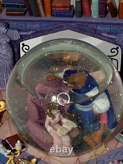 Beauty and the Beast Library Disney Store Musical Snow Globe 1991 NWT No Box