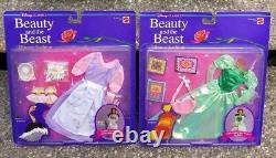 Beauty and the Beast Library Fashion Dinner for Belle Doll Disney Classics Lot 2