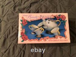 Beauty and the Beast Ms. Pot Toy China Tea Set Collector's Item