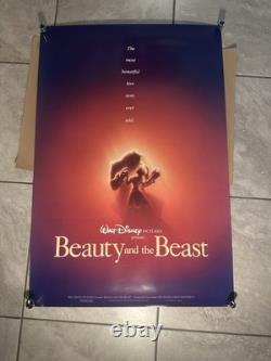 Beauty and the Beast Original US Movie Poster Disney Pictures 1991 27x41
