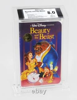 Beauty and the Beast VHS 1992 BGS 8.0 Disney Black Diamond with Award Sticker