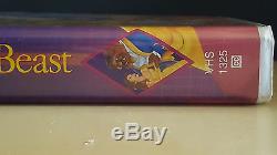 Beauty and the Beast (VHS, 1992) Walt Disney's Black Diamond Classic