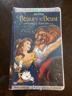 Beauty and the Beast (VHS, Platinum Edition) Classic Disney Movie Sealed