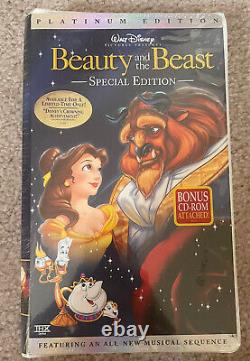 Beauty and the Beast (VHS, Platinum Edition) Special Edition- Sealed