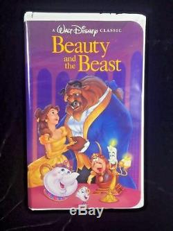 Beauty and the Beast VHS Tape CHRISTMAS LEAD Disney's Black Diamond RARE