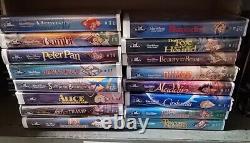 Beauty and the Beast VHS Walt Disney Black Diamond Classic RARE Lot Of 16 Movies